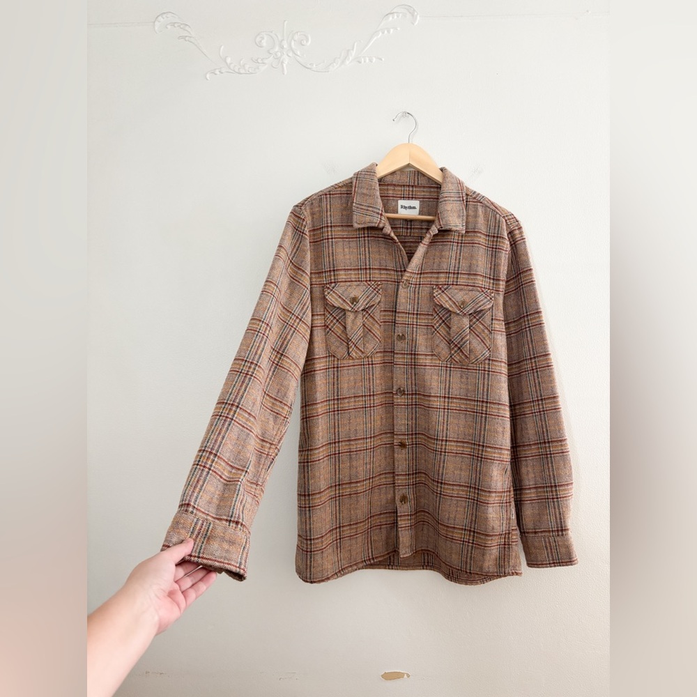 Rhythm Plaid Flannel - Picture 3 of 4